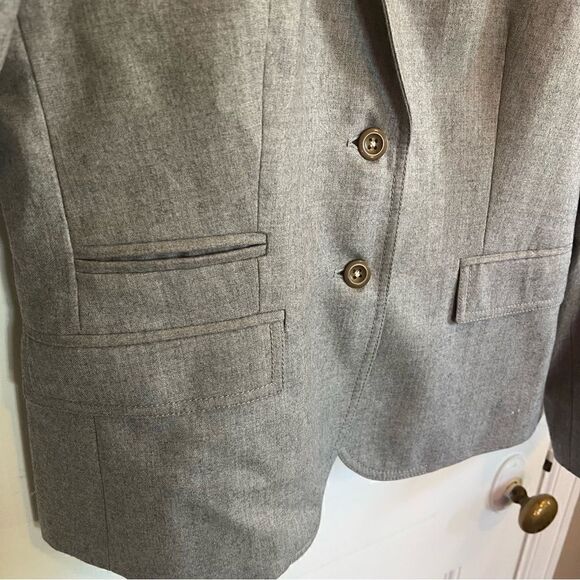 J.Crew Grey Wool Liner Schoolboy Blazer (8) - Picture 6 of 12